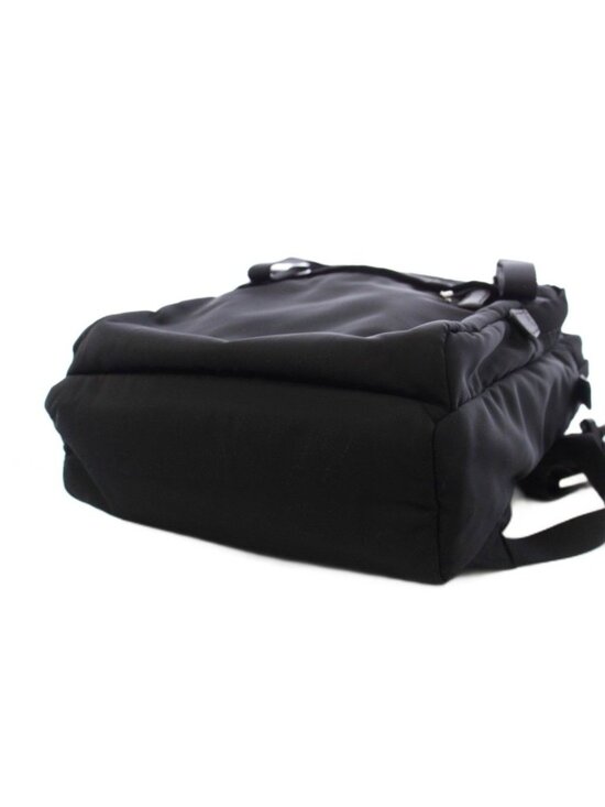 Prada Nylon Backpack Triangular Plate Black an main image 8